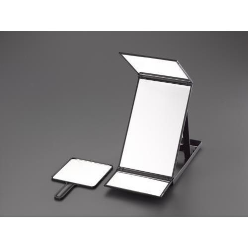 エスコ (ESCO)  EA724YG-21 179x297mm 三面ミラー(ハンドルミラー付) EA724YG-21 | 
