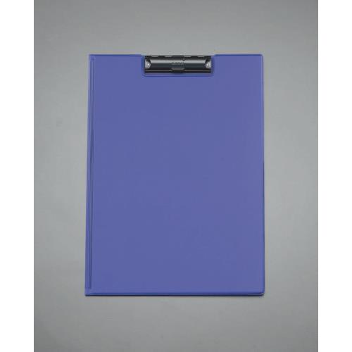 エスコ (ESCO)  EA762DB-23 A4/E型 クリップホルダー(ダークブルー) EA762DB-23 (4枚セット) | 