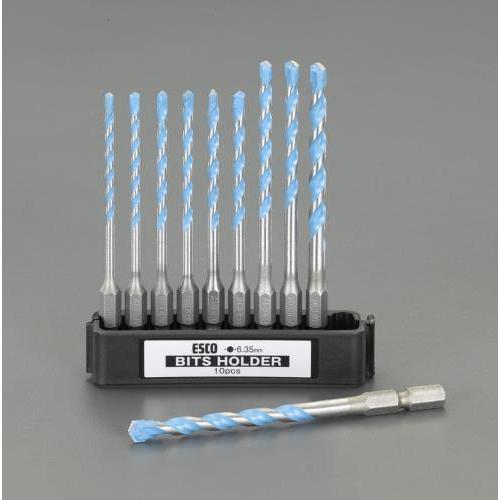 【SALE価格】エスコ (ESCO)  EA811AN-110 10本組 マルチドリル(六角軸) EA811AN-110 | 