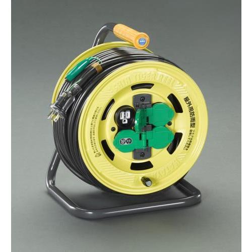 【SALE価格】エスコ (ESCO) EA815BT-50 AC125V/15A/50m コードリール(防雨，漏電遮断器付 EA815BT-50