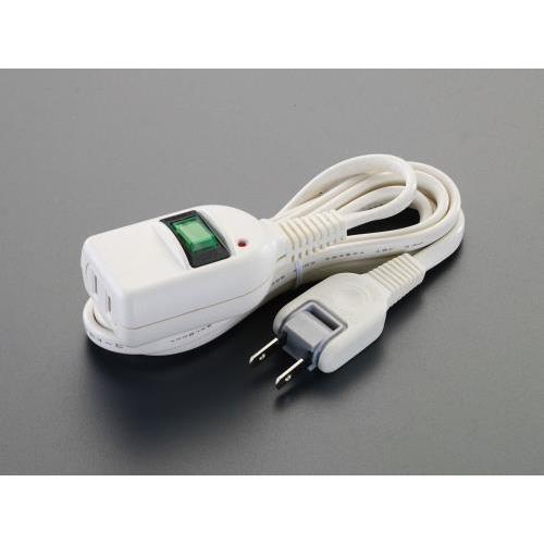 エスコ (ESCO)  EA815GL-103A AC125V/15Ax 3m 延長コード(雷サージ・ブレーカー付) EA815GL-103A (5個セット) | 