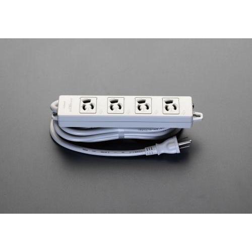 【SALE価格】エスコ (ESCO)  EA815GL-151 AC125V/15Ax 1m タップ(4口・接地抜け止・MG付) EA815GL-151 | 
