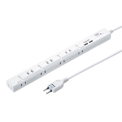 エスコ (ESCO)  EA815GM-216 AC125V/14Ax1.0m タップ(USB充電ポート付) EA815GM-216 | 
