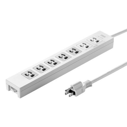 エスコ (ESCO)  EA815GM-302 AC125V/15Ax5m タップ(7口/3P/5口一括スイッチ付) EA815GM-302 | 
