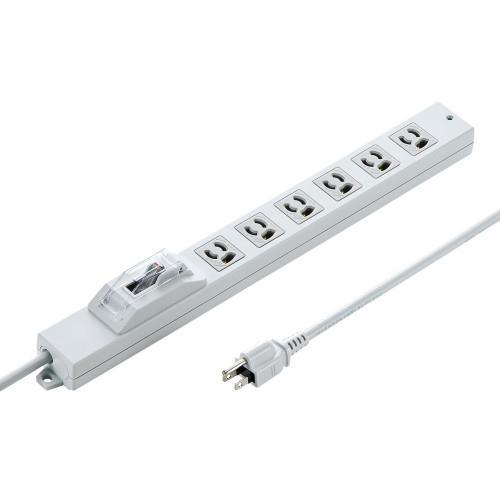 【SALE価格】エスコ (ESCO)  EA815GM-352 AC125V/15Ax3m タップ(6口/3P/安全ブレーカー) EA815GM-352 | 