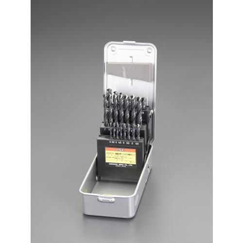エスコ (ESCO) 3.0-13.0mm 鋭刃ストレートドリルセット(21本組/HSS) EA824-121