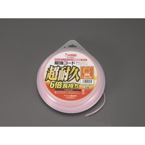 【SALE価格】エスコ (ESCO)  EA898R-51 2.3mmx50m ナイロンカッター用コード(超耐久/四角) EA898R-51 【3個セット】 | 