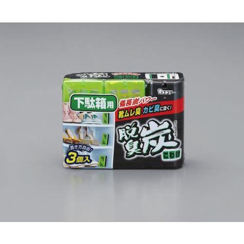エスコ (ESCO)  EA913AB-31 (100gx3個)脱臭炭(下駄箱用) EA913AB-31 | 