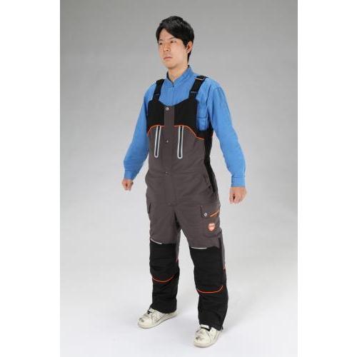 【SALE価格】エスコ (ESCO)  EA915GD-49 [LL] 防寒オーバーオール(黒/灰) EA915GD-49 | 