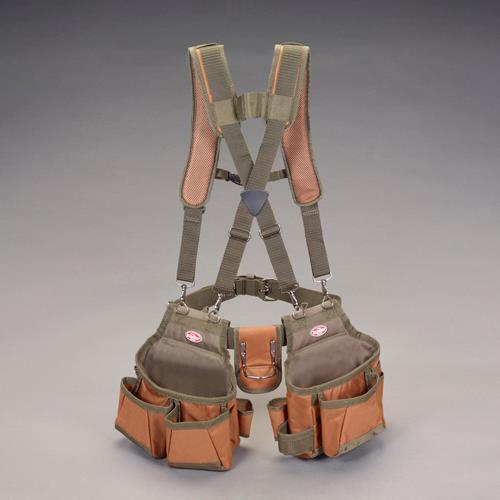 Sale 送料無料 エスコ Esco 12ポケット ダブルツールポーチ サスペンダー付 Ea925mh 81 のオシャレな Gomaschile Cl