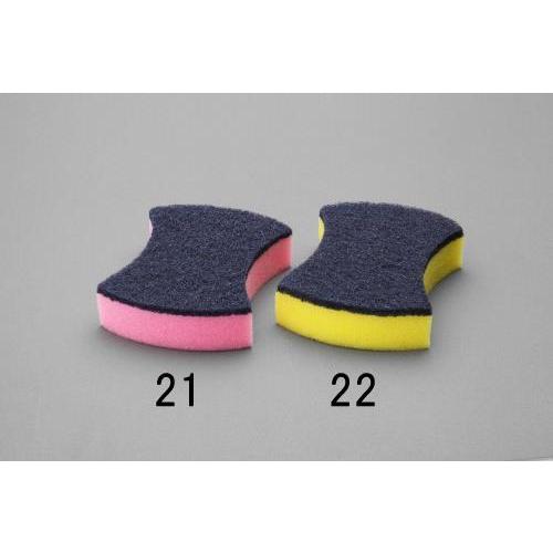 エスコ (ESCO)  EA928AS-21 130x100mm 抗菌加工スポンジ(細目/ピンク) EA928AS-21 (13個セット) | 