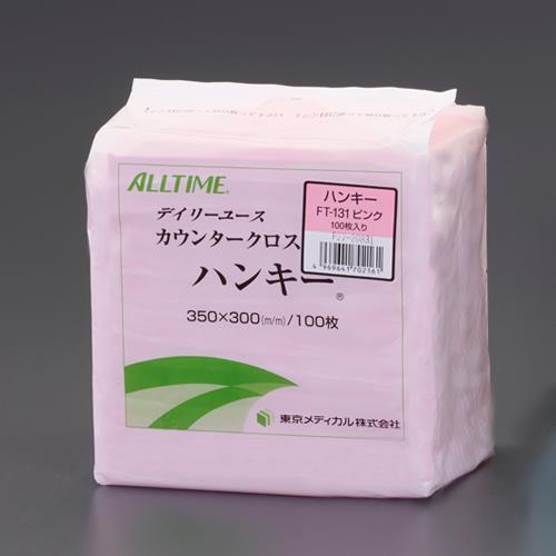 エスコ (ESCO)  EA929HG-18 350x300mm カウンタークロス(ピンク) EA929HG-18 (5袋セット) | 