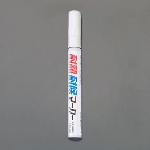 エスコ (ESCO)  EA942CD-2 [白/中字] 油性・耐熱耐候マーカー EA942CD-2 (6本セット) | 