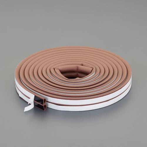 【SALE価格】エスコ (ESCO)  EA944KD-329 7x 10mmx 6m 戸あたりクッションテープ(V型/茶) EA944KD-329 【3巻セット】 | 