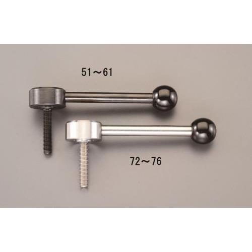 エスコ (ESCO) M8x50mm [ステンレス製]雄ネジフラットテンションレバー EA948CA-73