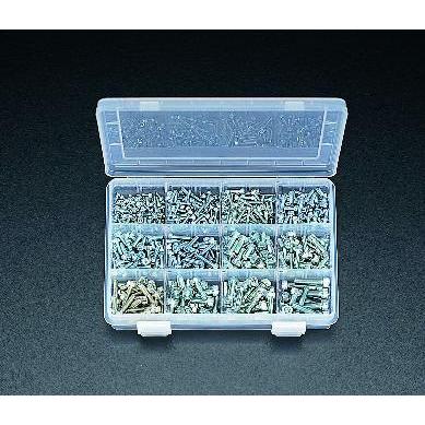 エスコ (ESCO)  EA949DF M3-M6 六角穴付ボルトセット(ユニクロ) EA949DF (2組セット) | 