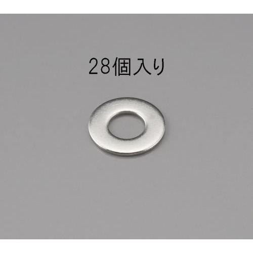 エスコ (ESCO)  EA949LX-204 M 4 平ワッシャー(ステンレス製/28枚) EA949LX-204 (24pkセット) | 
