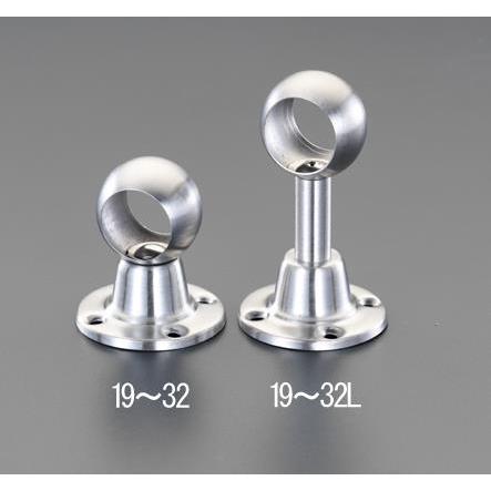 エスコ (ESCO)  EA951EK-32L 105mm(32mm) ブラケット(中間用 ステンレス製) EA951EK-32L (4個セット) | 