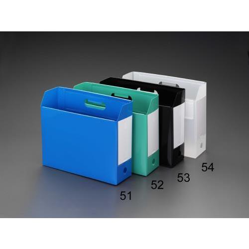 【SALE価格】エスコ (ESCO)  EA954TD-51 102x317x261mm ファイルスタンド(横型/青) EA954TD-51 【10冊セット】 | 