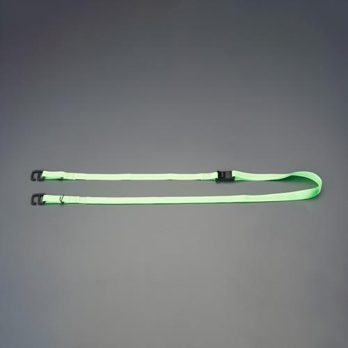 【SALE価格】エスコ (ESCO)  EA979CX-1 2000mm スチール棚用耐震ベルト(蛍光グリーン EA979CX-1 【4本セット】 | 