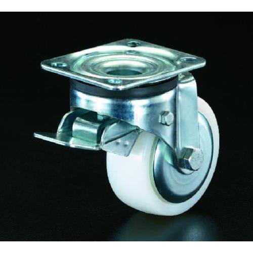 エスコ (ESCO) 75mm キャスター(自在金具・前輪ブレーキ付) EA986HS-1