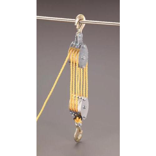 エスコ (ESCO) EA987CH-10 300kg ロープホイスト(φ8mmx20mロープ エスコ (ESCO) EA987CH-10 300kg ロープホイスト(φ8mmx20mロープ