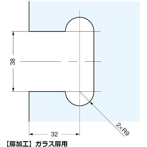 SUGATSUNE (160043724)/ガラス扉用フェイスプレート ( GH-360FP-GP ) スガツネ工業(株) |  | 03