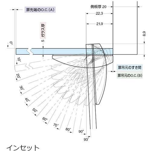SUGATSUNE (160043724)/ガラス扉用フェイスプレート ( GH-360FP-GP ) スガツネ工業(株) |  | 04