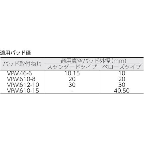 PISCO バキュームパッド パッド取付ネジ ( VPM46-6 ) |  | 01