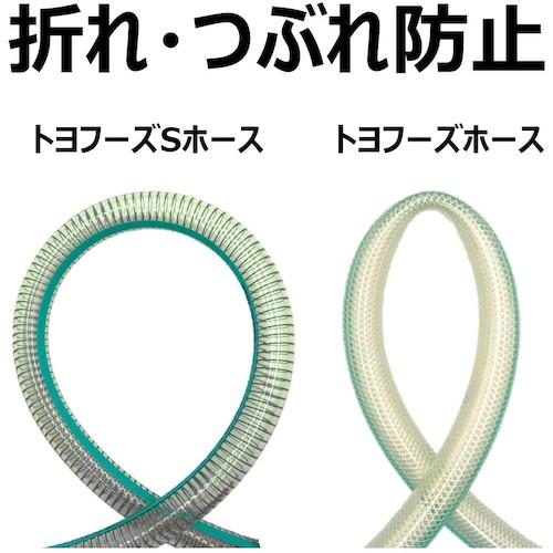 食品用耐熱・耐圧ホース トヨフーズSホース 内径25mm×外径33mm 長さ20m ( TFS-25-20 ) (株)トヨックス 【カンツール】