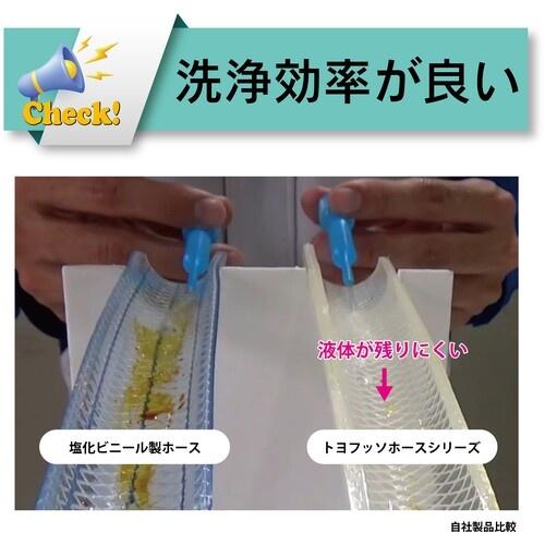 トヨックス 柔らかいフッ素ホース(薬品・食品用) トヨフッソソフトSホース 内径38mm×外径48mm 長さ3m ( FFYS-38-3 )