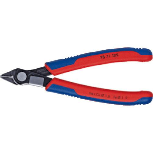 【SALE価格】KNIPEX エレクトロニクス スーパーニッパー リードキャッチャー付き バーニッシュ ( 7871-125 ) KNIPEX社 | 