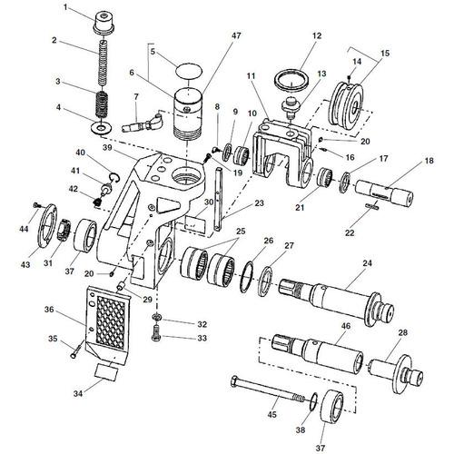 ＲＩＤＧＩＤ　ロールグルーバー用パーツ　ドライブシャフト　Ｆ／９１８　５０−１５０Ａ ( 51427 )_4