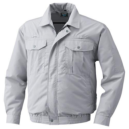 空調服　空調服R　長袖ブルゾン(フルハーネス対応)（ウェア、休止フック2個付） ( KU9054F/シルバー/4L ) | 