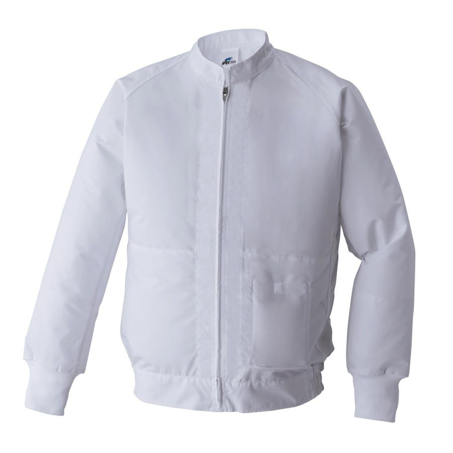 サンエス 空調風神服R 白衣ブルゾン  ( 003+9ホワイト+M ) | 