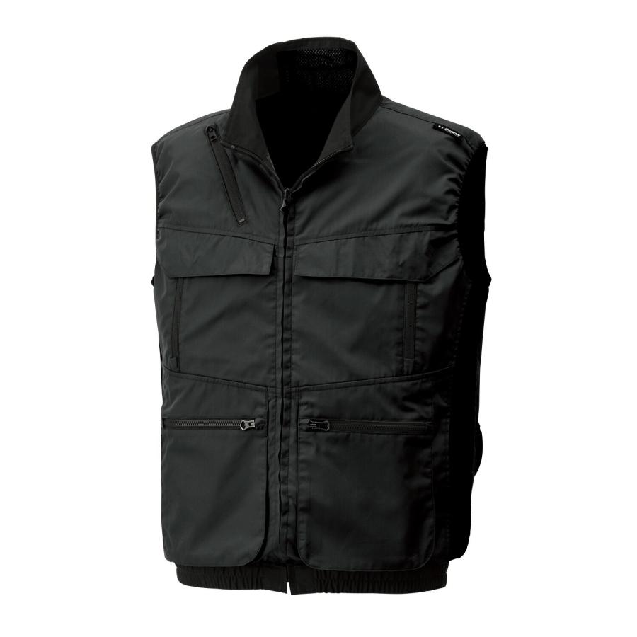 サンエス 空調風神服R ベスト  ( KF92132+9ブラック+3L ) | 