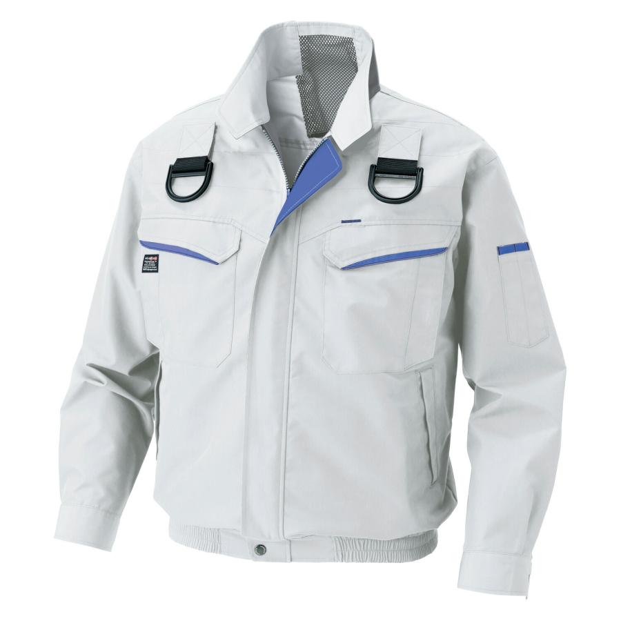 サンエス　空調風神服Rフルハーネス用長袖ブルゾン+デバイスセット　 ( KF90470G+6シルバー+M + RD9291J + RD9210HN ) | 