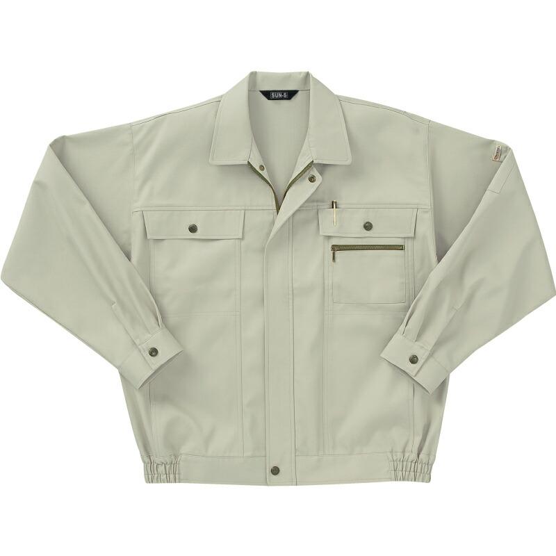 サンエス　長袖ブルゾン　アイボリー/Mサイズ ( WA2510 2アイボリー M ) | 