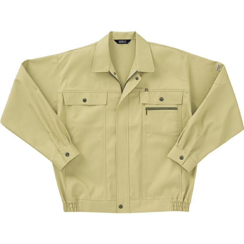 サンエス　長袖ブルゾン　マスタード/5Lサイズ ( WA2510 20マスタード 5L ) | 