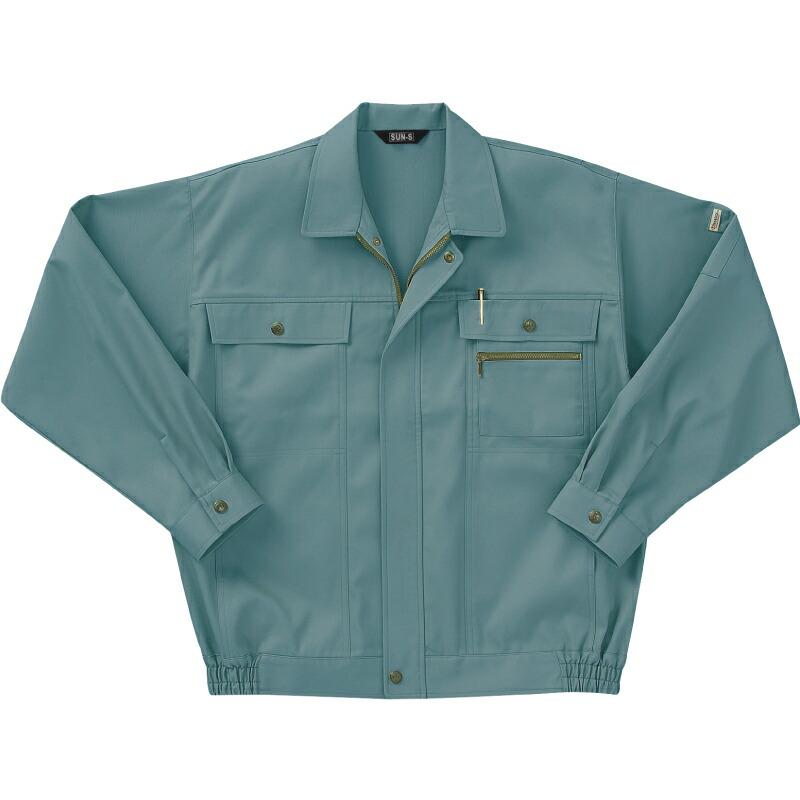 サンエス　長袖ブルゾン　アルペングリーン/LLサイズ ( WA2510 47アルペングリーン LL ) | 