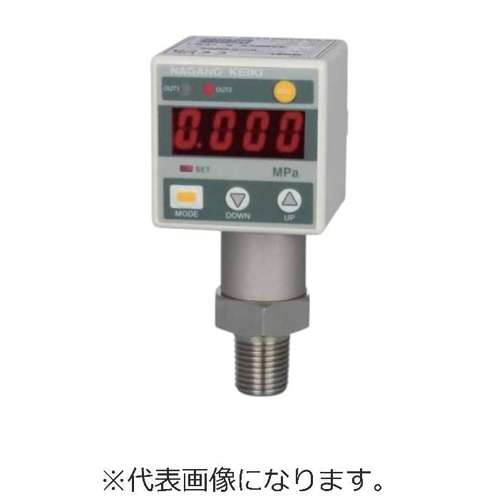 長野計器 デジタル圧力計(0~1MPa) ( GC61-174-27N38X1MPA ) : ORANGE