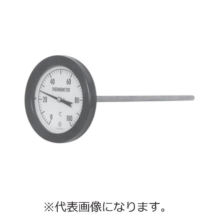 長野計器 バイメタル式温度計(φ100、-20~100℃) ( TB14-000X-20/100℃-φ8X100L ) | 