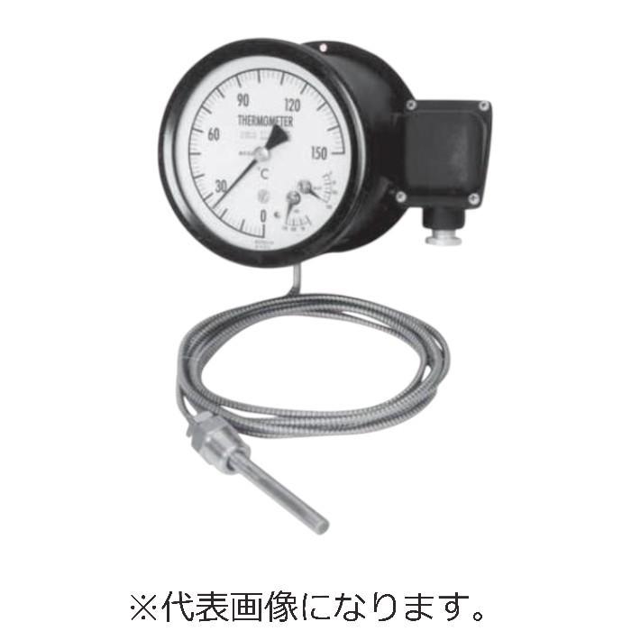 長野計器 接点付温度計(Φ150、0~200℃) ( TF56-000-HX200℃-φ10X150L ) | 