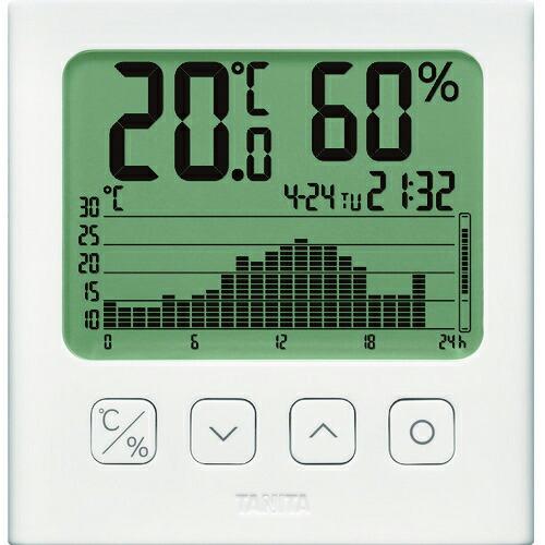 TANITA グラフ付きデジタル温湿度計 白色 ( TT-581 ) | 