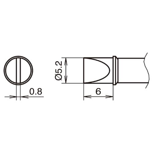 白光　T31シリーズこて先 ( T31B-03D52 ) | 