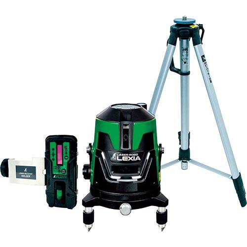 シンワ レーザーロボ ＬＥＸＩＡ ２１ グリーン 受光器・三脚セット ( 70851 ) | 