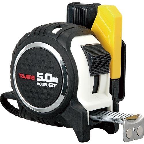 タジマ　セフＧ７ロックマグ爪２５　５．０ｍ　メートル目盛　黒／白 ( SFG7LM2550W ) | 
