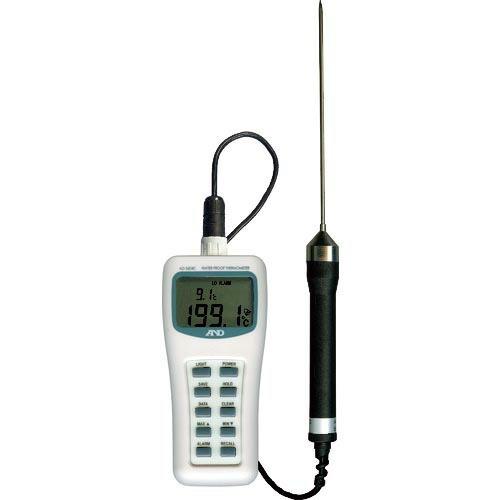 Ａ＆Ｄ 防水型中心温度計 測定温度範囲−５０〜３００℃ バックライト付 ( AD5604C ) | 