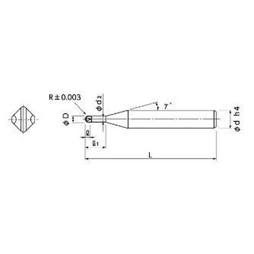 CBNスーパーフィニッシュボールEM ( SFB200 R0.3X1.5 ) 日進工具(株) ( JQK03 )