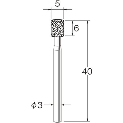 リューター ハイメタルボンド軸付ダイヤモンド砥石(ハンドグラインダー用) ( D8105 ) ( LTO81 )